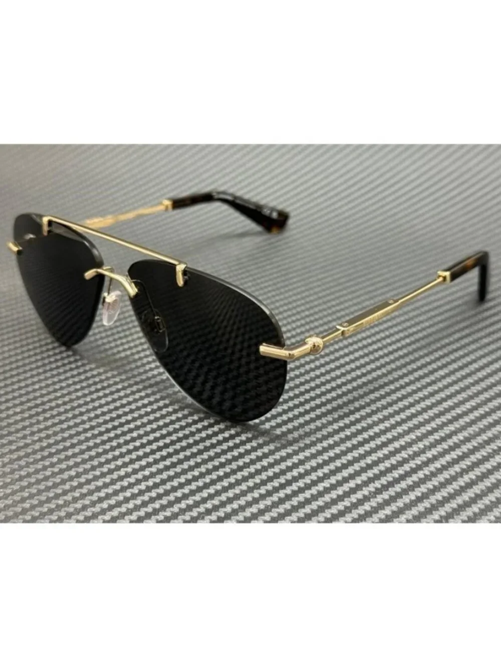 New Burberry Men Gold Sunglasses 60-13-140